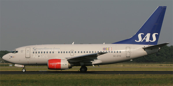 Boeing 737-600 commercial aircraft