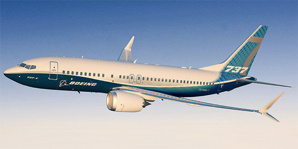 Boeing 737 MAX 7 commercial aircraft