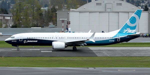 Boeing 737 MAX 9 commercial aircraft