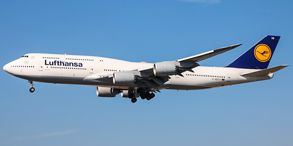 Boeing 747-8 commercial aircraft