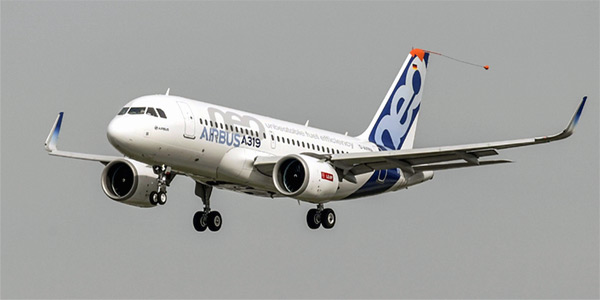 Airbus A319neo commercial aircraft