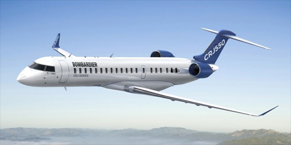 Bombardier CRJ550 commercial aircraft