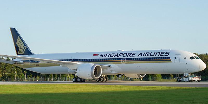Первый  Boeing 787-10 Singapore Airlines