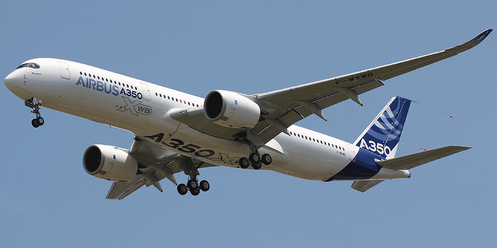 Компоновка пассажиорского салона самолета Airbus A350-900