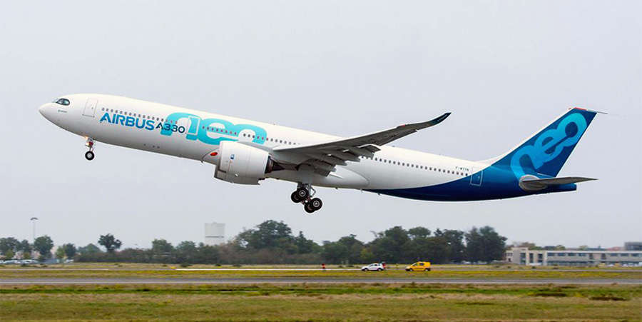 Первый полет Airbus A330neo